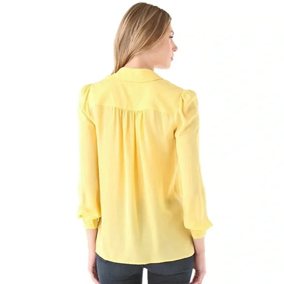 HAUTE HIPPIE NEW Pocket Silk Blouse Top - Picture 3 of 12